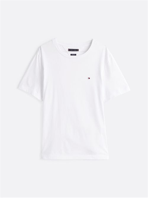 t-shirt man white TOMMY HILFIGER | MW0MW37267YBR